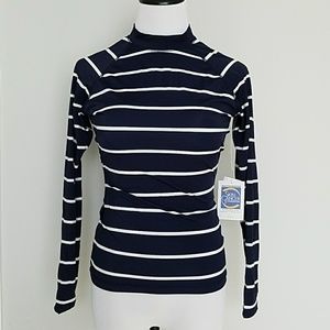 Jcrew Factory rash guard navy stripe